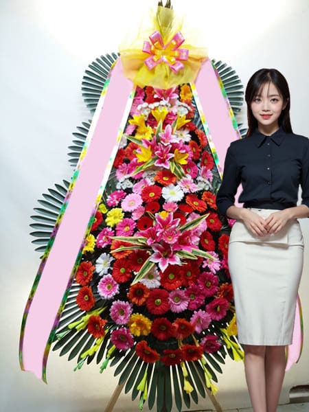웨딩스퀘어 강변점 3단화환 고급형
